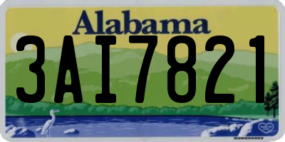 AL license plate 3AI7821