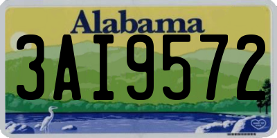 AL license plate 3AI9572