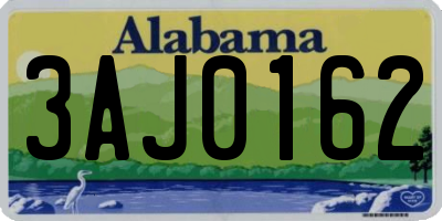 AL license plate 3AJ0162