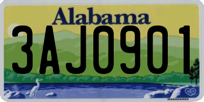AL license plate 3AJ0901