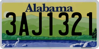 AL license plate 3AJ1321
