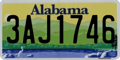 AL license plate 3AJ1746