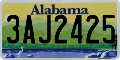 AL license plate 3AJ2425