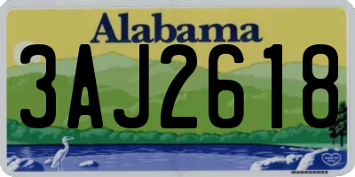 AL license plate 3AJ2618