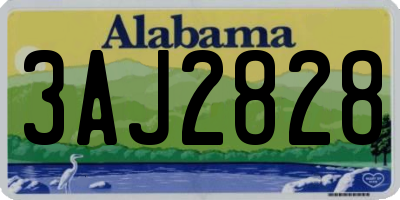 AL license plate 3AJ2828