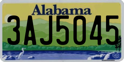 AL license plate 3AJ5045