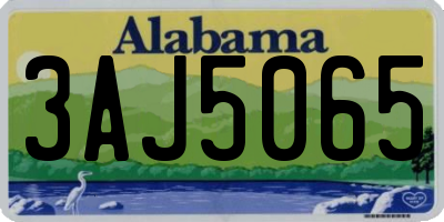 AL license plate 3AJ5065