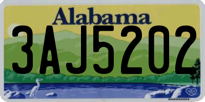 AL license plate 3AJ5202
