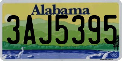 AL license plate 3AJ5395