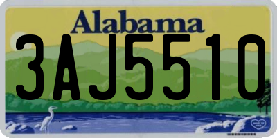 AL license plate 3AJ5510