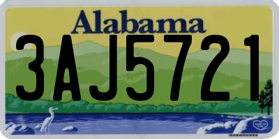 AL license plate 3AJ5721