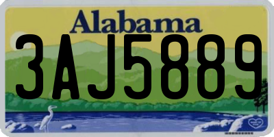 AL license plate 3AJ5889