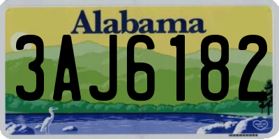 AL license plate 3AJ6182
