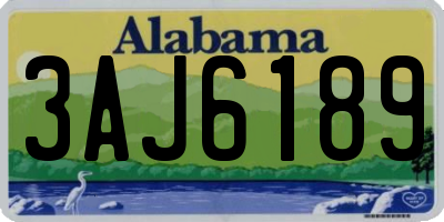 AL license plate 3AJ6189