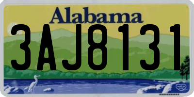 AL license plate 3AJ8131