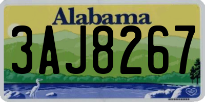 AL license plate 3AJ8267