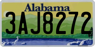 AL license plate 3AJ8272