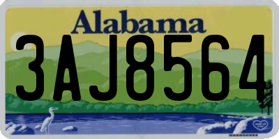 AL license plate 3AJ8564