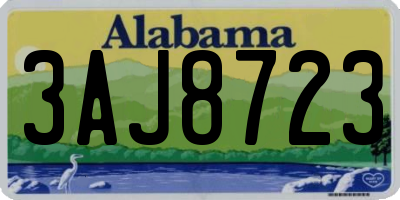 AL license plate 3AJ8723