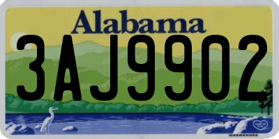 AL license plate 3AJ9902