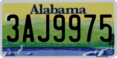 AL license plate 3AJ9975