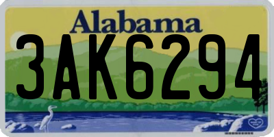 AL license plate 3AK6294