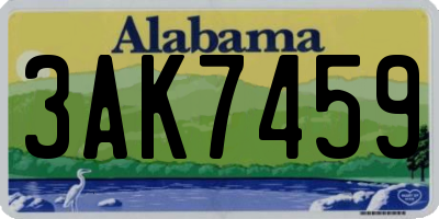 AL license plate 3AK7459