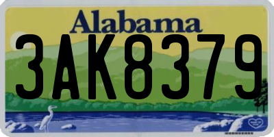 AL license plate 3AK8379