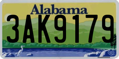 AL license plate 3AK9179