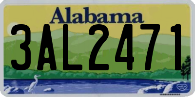 AL license plate 3AL2471