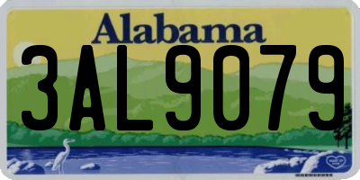 AL license plate 3AL9079