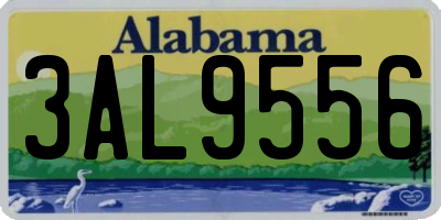 AL license plate 3AL9556