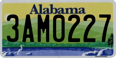 AL license plate 3AM0227