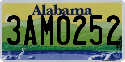 AL license plate 3AM0252