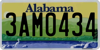 AL license plate 3AM0434