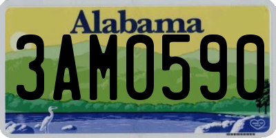 AL license plate 3AM0590