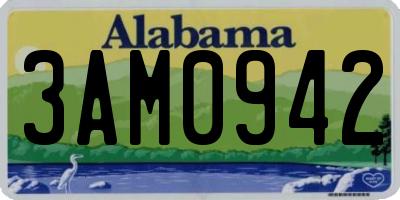 AL license plate 3AM0942