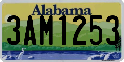 AL license plate 3AM1253