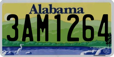 AL license plate 3AM1264