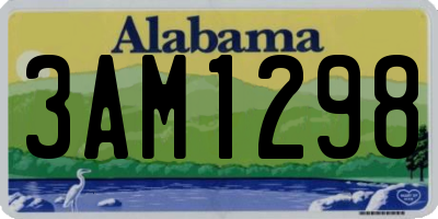 AL license plate 3AM1298