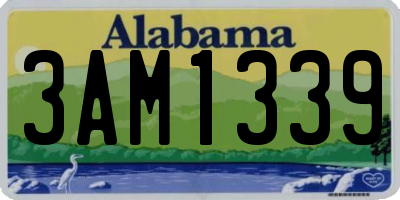 AL license plate 3AM1339