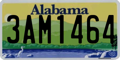 AL license plate 3AM1464