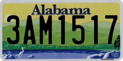 AL license plate 3AM1517