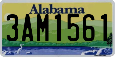 AL license plate 3AM1561