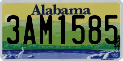 AL license plate 3AM1585
