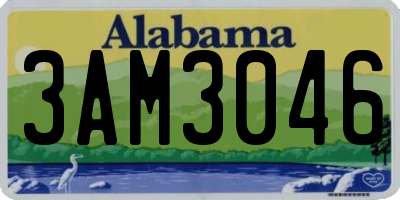 AL license plate 3AM3046