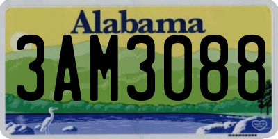 AL license plate 3AM3088