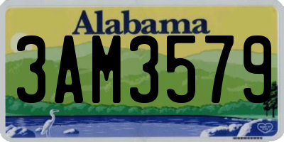 AL license plate 3AM3579