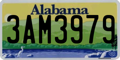 AL license plate 3AM3979