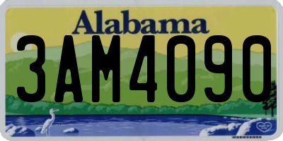 AL license plate 3AM4090